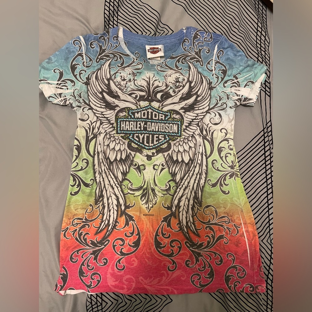 Harley Davidson Sequined Tee